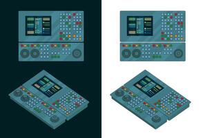 Remote control for automated plant lines vector