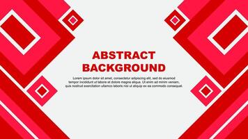 Abstract Background Design Template. Abstract Banner Wallpaper Illustration. Red Cartoon vector
