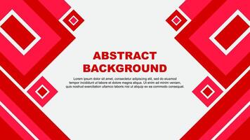 Abstract Background Design Template. Abstract Banner Wallpaper Illustration. Red Cartoon vector