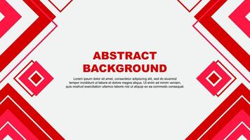 Abstract Background Design Template. Abstract Banner Wallpaper Illustration. Red Background vector