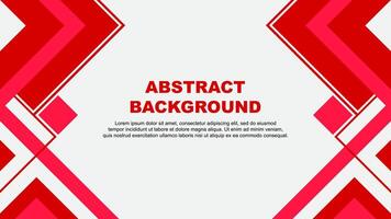 Abstract Background Design Template. Abstract Banner Wallpaper Illustration. Red Banner vector