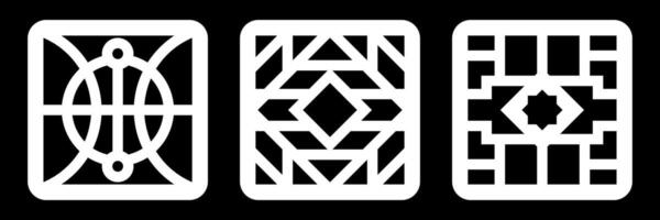 simple geomteric pattern for decoration, background, panel, and CNC Cutting vector