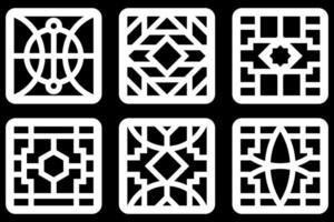 simple geometric pattern for background, decoration, panel, and CNC cutting vector