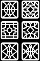 simple geometric pattern for background, decoration, panel, and CNC cutting vector