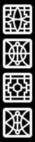simple geometric pattern for background, decoration, panel, and CNC cutting vector