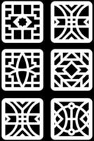 simple geometric pattern for background, decoration, panel, and CNC cutting vector