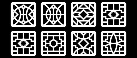 simple geometric pattern for background, decoration, panel, and CNC cutting vector