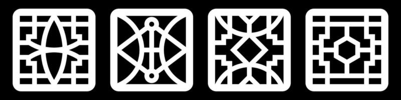simple geometric pattern for background, decoration, panel, and CNC cutting vector