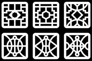 simple geomteric pattern for decoration, background, panel, and CNC Cutting vector