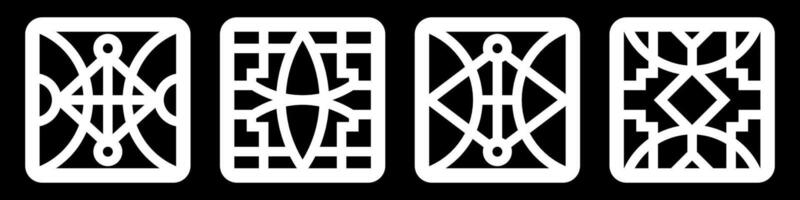 simple geometric pattern for background, decoration, panel, and CNC cutting vector