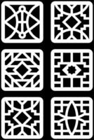 simple geometric pattern for background, decoration, panel, and CNC cutting vector