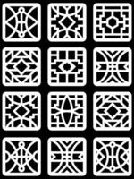 simple geometric pattern for background, decoration, panel, and CNC cutting vector