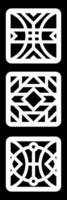 simple geometric pattern for background, decoration, panel, and CNC cutting vector