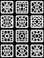 simple geometric pattern for background, decoration, panel, and CNC cutting vector