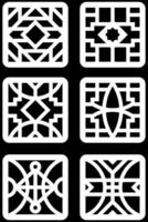 simple geometric pattern for background, decoration, panel, and CNC cutting vector