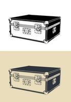 Road case for stage equipment vector