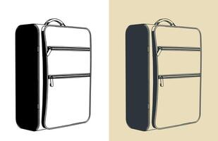 Travel suitcase illustrations vector