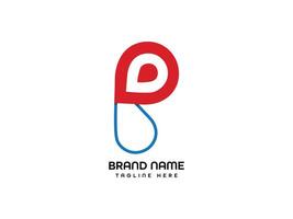 Letter P wireless logo design vector