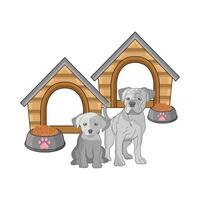 illustration of dog house vector