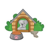 illustration of dog house vector