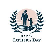 Happy father's day vintage style vector