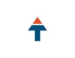 initial Letter T Arrow Logo Concept icon sign symbol Design Element. Financial, Consulting, Logistics Logotype. Illustration template vector