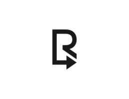 initial Letter R Arrow Logo Concept icon sign symbol Design Element. Financial, Consulting, Logistics Logotype. Illustration template vector