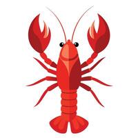 Lobster flat style illustration vector