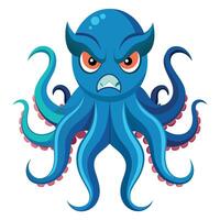 Octopus flat style illustration vector