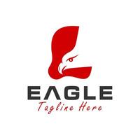 Eagle logo with the letter L vector