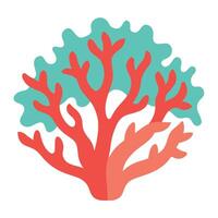 Coral Design flat style illustration vector