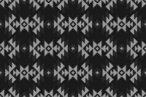 Ethnic Aztec pattern art. Geometric seamless pattern in tribal, folk embroidery, and Mexican style. Design for background, wallpaper, illustration, textile, fabric, clothing, carpet. vector