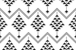 Fabric Mexican style. Geometric ethnic seamless pattern in tribal. Aztec art ornament print. Design for background, wallpaper, illustration, fabric, clothing, carpet, textile, batik, embroidery. vector