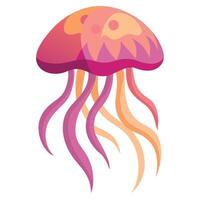 Jellyfish flat style illustration vector