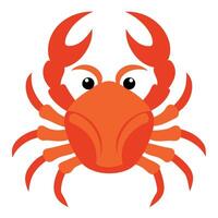 Crab flat style illustration vector