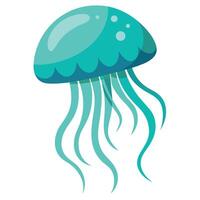 Jellyfish flat style illustration vector