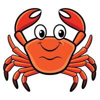 Crab flat style illustration vector