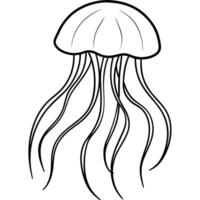 Jellyfish flat style illustration vector