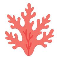 coral diseño plano estilo ilustración vector