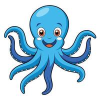 Octopus flat style illustration vector