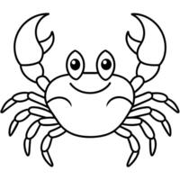 Crab flat style illustration vector