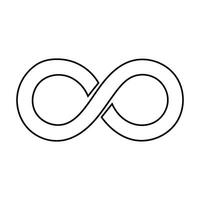 infinito icono símbolo vector