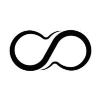 icono de símbolo de infinito vector