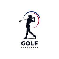 Golf sport logo design vector