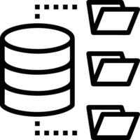 Storage data icon symbol image for database illustration vector