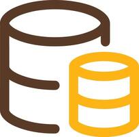 Storage data icon symbol image for database illustration vector