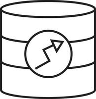 Storage data icon symbol image for database illustration vector