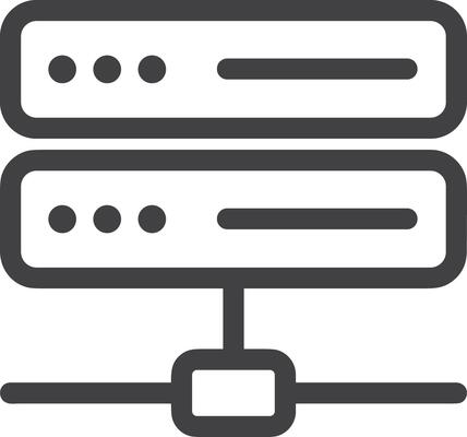 Storage data icon symbol image for database illustration