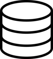 Storage data icon symbol image for database illustration vector