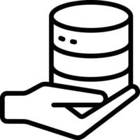 Storage data icon symbol image for database illustration vector